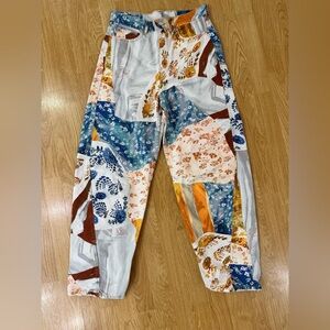 Bimba y Lola Barrel Patchwork Jeans